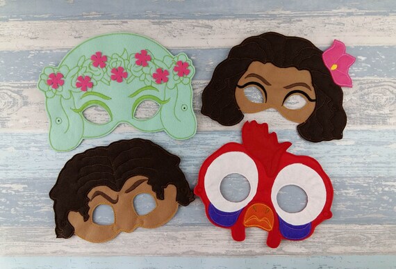 Polynesian Princess Mask - Polynesian Te Fiti Mask - Polynesian Demigod Mask - Polynesian Chicken Mask - Party Favor - Dress Up - Moana Mask Il_570xn