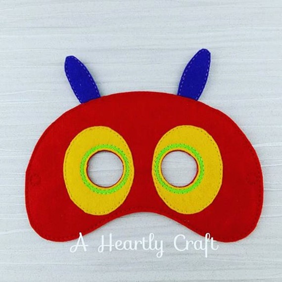 Items similar to Hungry Caterpillar Felt Mask Celebration Birthday ...
