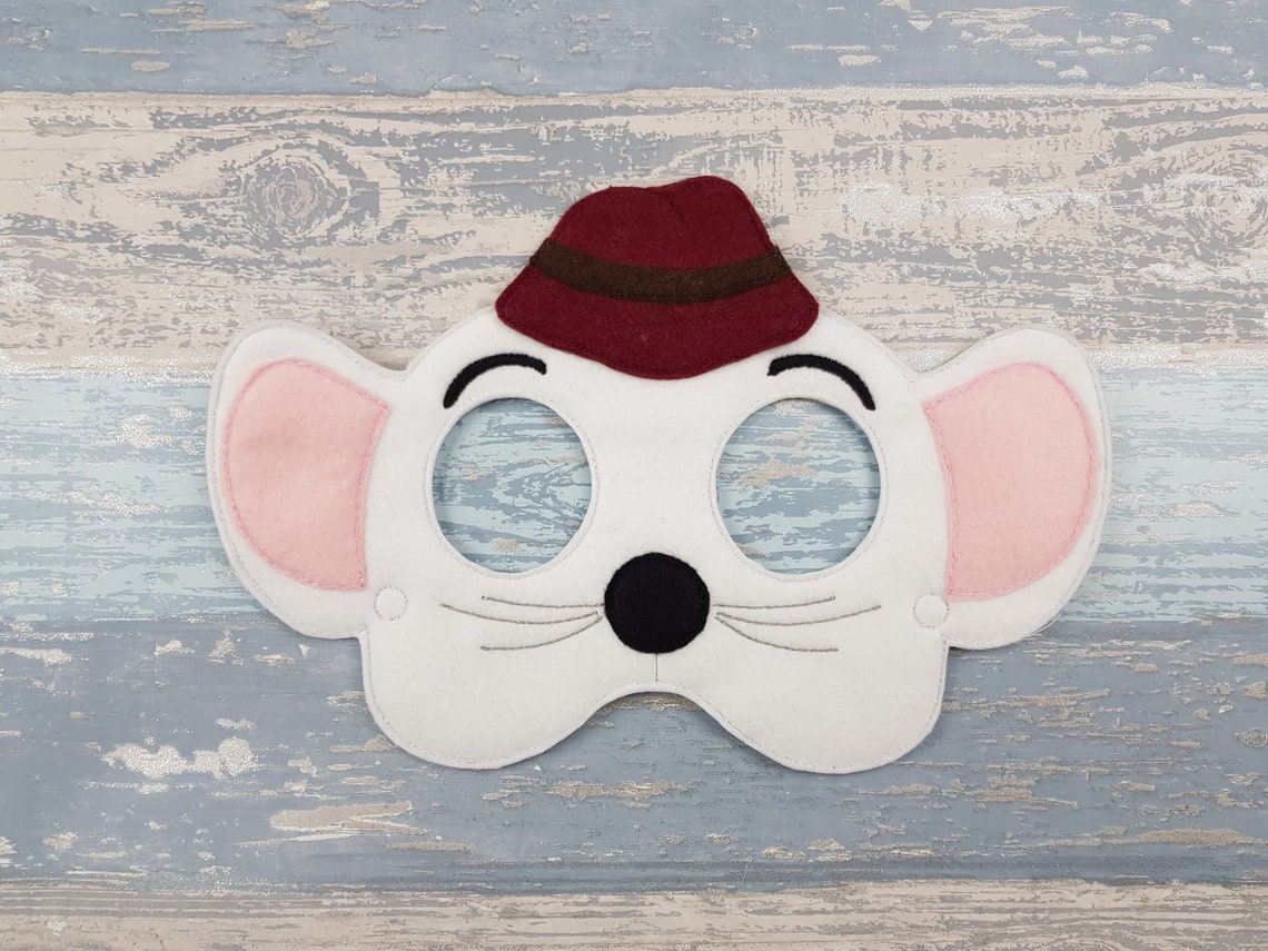 Maus-Maske Filz Maske Mike Filz Maske singen Mike Mouse | Etsy