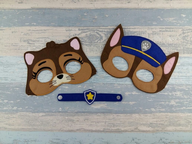 Rocky Mask Rocky Recycle Mask Paw Patrol Mask Felt Dress Etsy