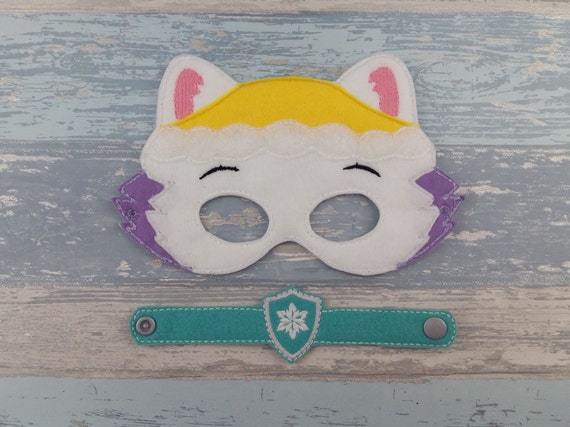 Everest Mask - Snow Pup - Paw Patrol Birthday Favors - Celebration Party Favor - Stocking Stuffer - Halloween Costume - Paw Patrol Party Il_570xn