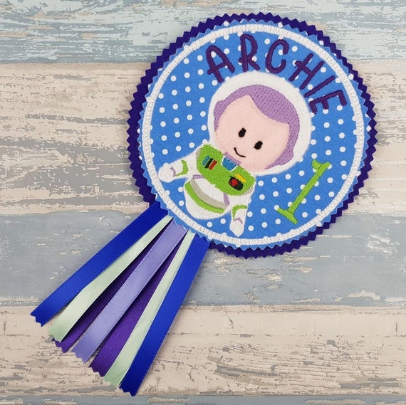 Buzz Astronaut Birthday Badge - Toy Badge - Personalised Badge - Birthday Party Gift - Buzz Badge - Party Badge - Celebration Gift Toy Story Il_570xn