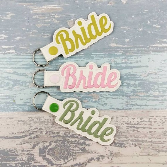 Bride Keychain - Bride Key Ring - Bride to Be - New Bride - Bride Gift - Wedding Party - Gift for Bride - Engagement Gift - Wedding Gift Il_570xn