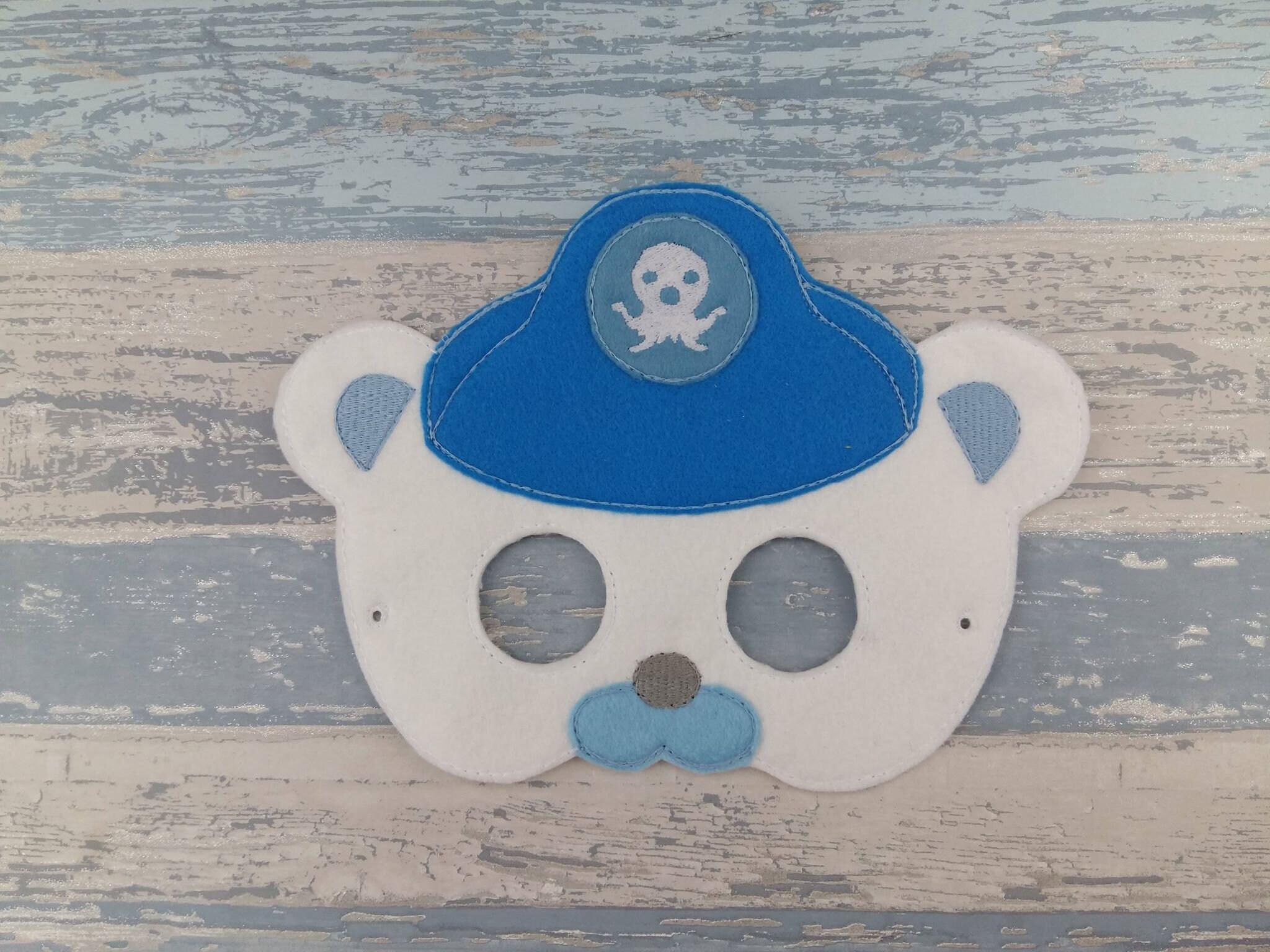 Pirate Bear Mask Octonaut Captain Barnacles Mask Childrens | Etsy