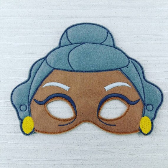 Grandma Felt Mask Grandma Halloween Mask Party Mask Etsy