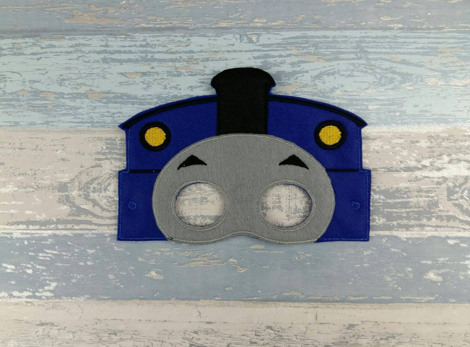 Train Mask Felt Face Mask Thomas and Friends Blue Train | Etsy