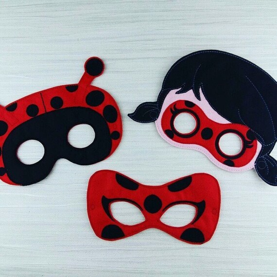 Cat Noir Mask Miraculous Ladybug Party Favor Dress Up Pretend Play Black Cat Halloween Mask Cat Costume Ladybird Mask