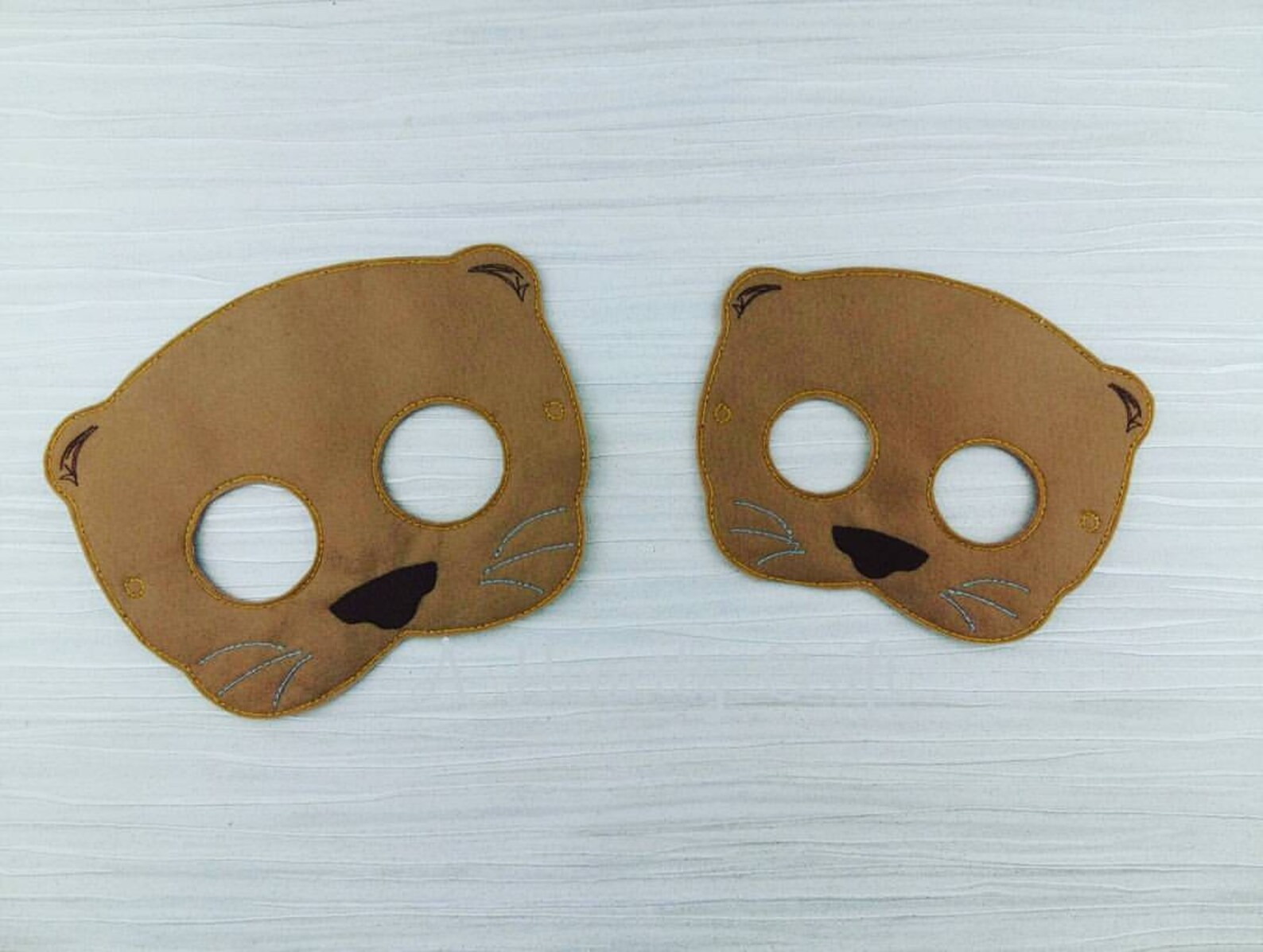 Otter Felt Mask Birthday Halloween Celebration Party Favor | Etsy