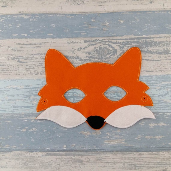 Fox Mask Felt Fox Mask Mr Fox Woodland Mask Animal | Etsy UK