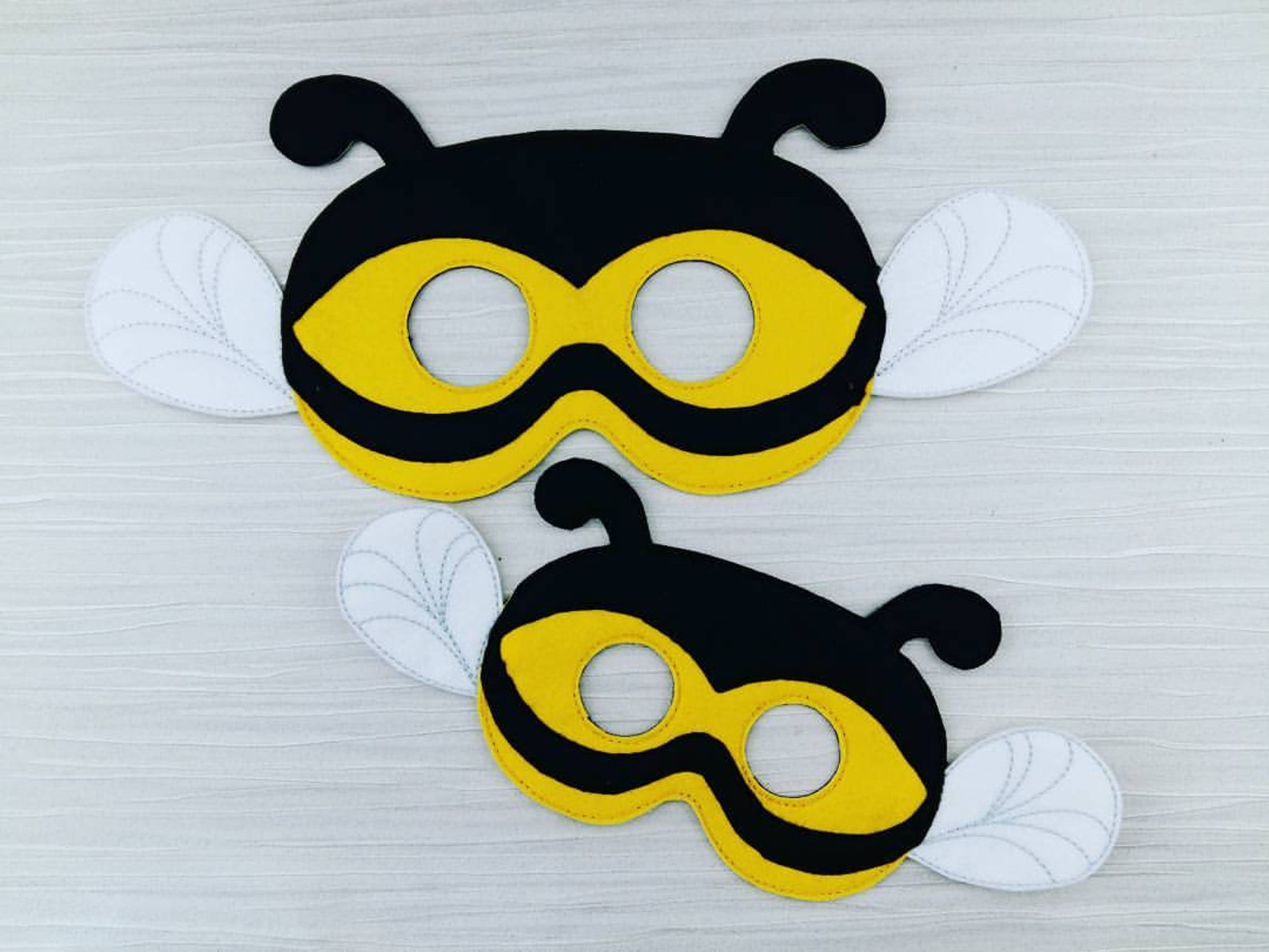 Bee Mask Felt Bee Mask Bumble Bee Mask Felt Mask Etsy