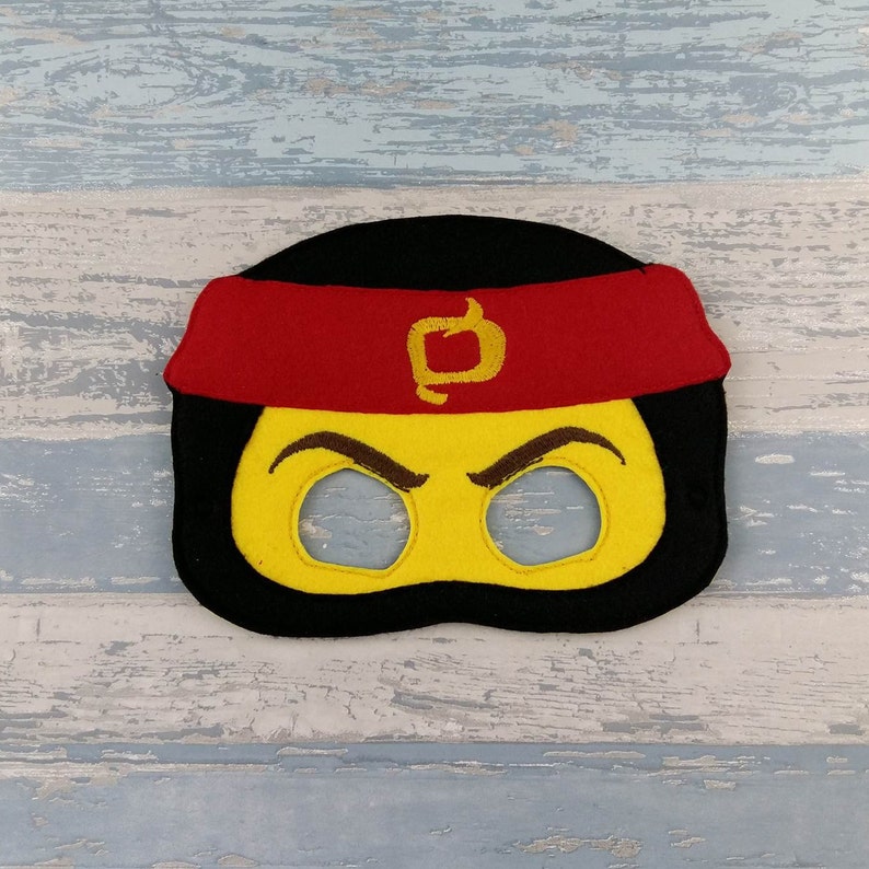 Ninjago Mask Set of Six Birthday Party Ninja Face Masks | Etsy