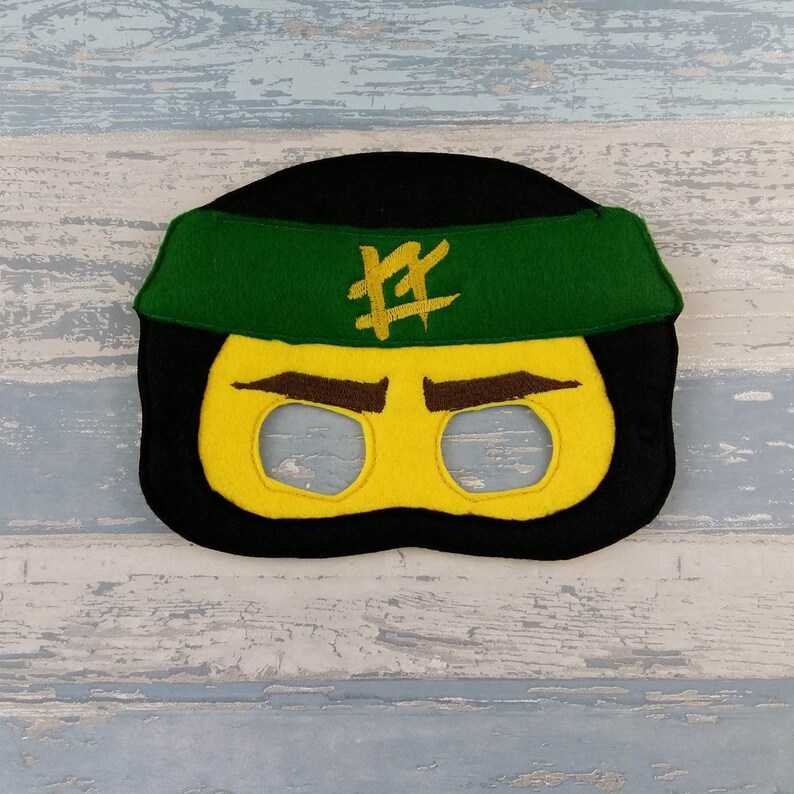 Ninjago Mask Set of Six Birthday Party Ninja Face Masks | Etsy