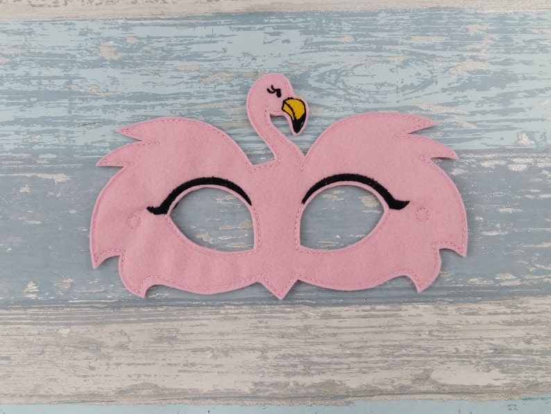 Flamingo Mask Flamingo Felt Mask Pink Flamingo Felt Mask | Etsy