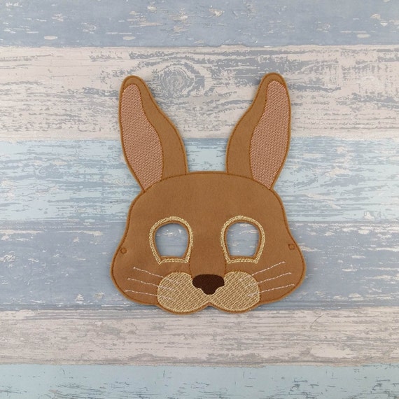 Rabbit Mask Peter Rabbit Mask Felt Rabbit Mask Brown Etsy