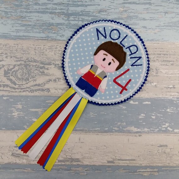 Ryder Badge - Personalised Birthday Badge Rosette - Paw Patrol Badge - Celebration Party Gift - Toddler Badge - Boys Badge Il_570xn