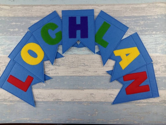 baby name bunting for nursery