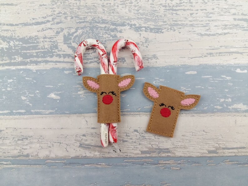 Candy Cane Holder Reindeer Christmas Tree Decoration Tree Etsy
