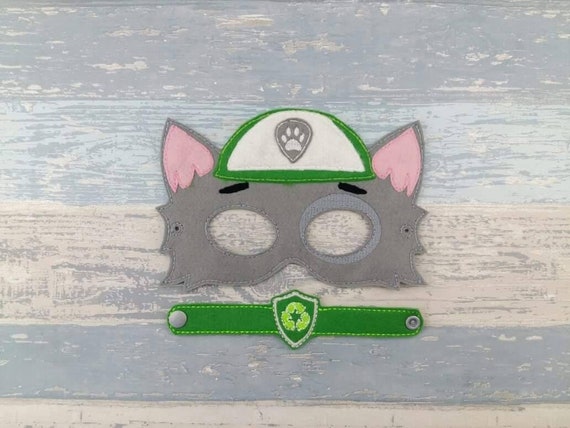 Rocky Mask - Rocky Recycle Mask - Paw Patrol Mask - Felt Dress Up Masks - Paw Patrol Party Mask - Paw Patrol Birthday Party Favor Halloween Il_570xn
