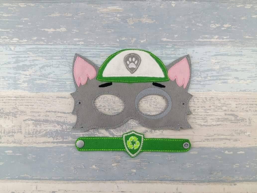 Rocky Mask Rocky Recycle Mask Paw Patrol Mask Felt Dress Etsy