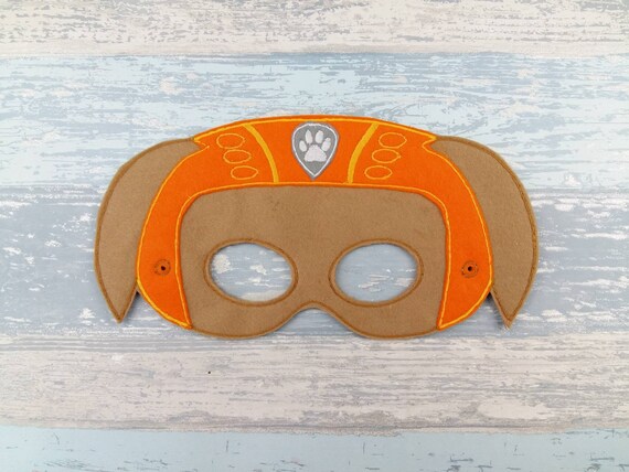Dog Mask - Party Favor - Halloween Mask - Felt Mask - Dog Costume - Super Dog - Birthday Mask - Party Supplies - Paw Patrol Zuma Mask Il_570xn