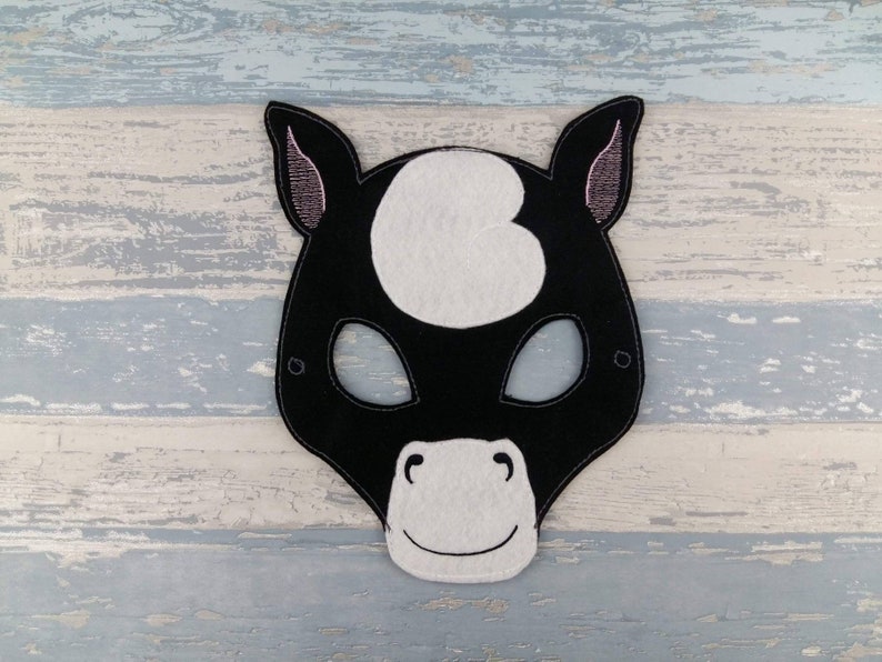 Stallion Felt Mask Horse Mask Felt Horse Mask Halloween Birthday Party Bag Favor Gift Equestrian Farm Stables Barnyard Party Gift