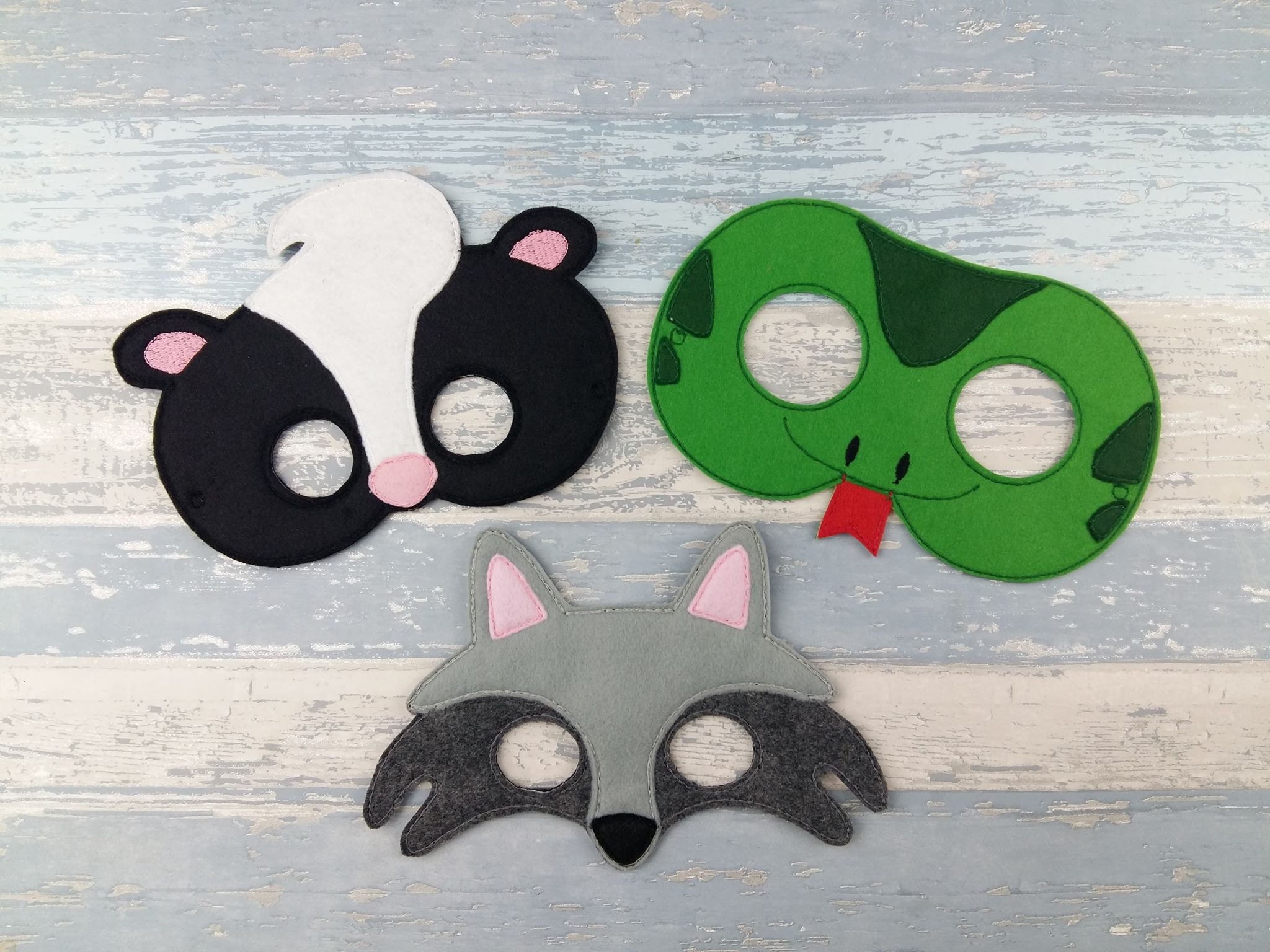 Woodland Animal Mask Animal Felt Mask Ladybug Owl Fox Deer Etsy UK