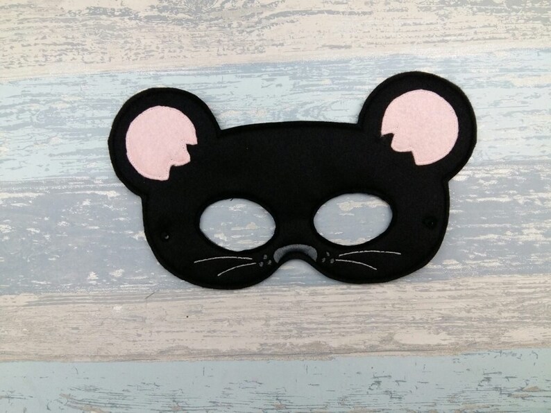 Rat Mask Grey Rat Felt Face Mask Cute Rat Halloween | Etsy