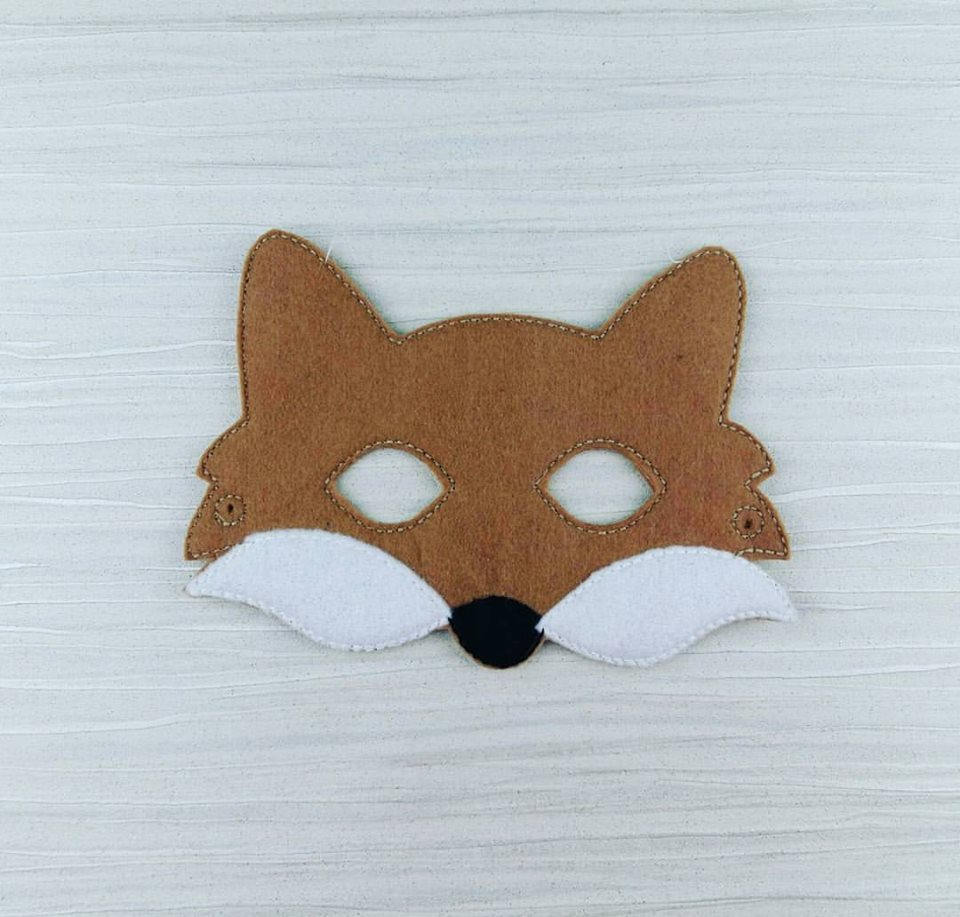 Fox Costume Felt Fox Mask Fox Tail Mr Fox Woodland | Etsy