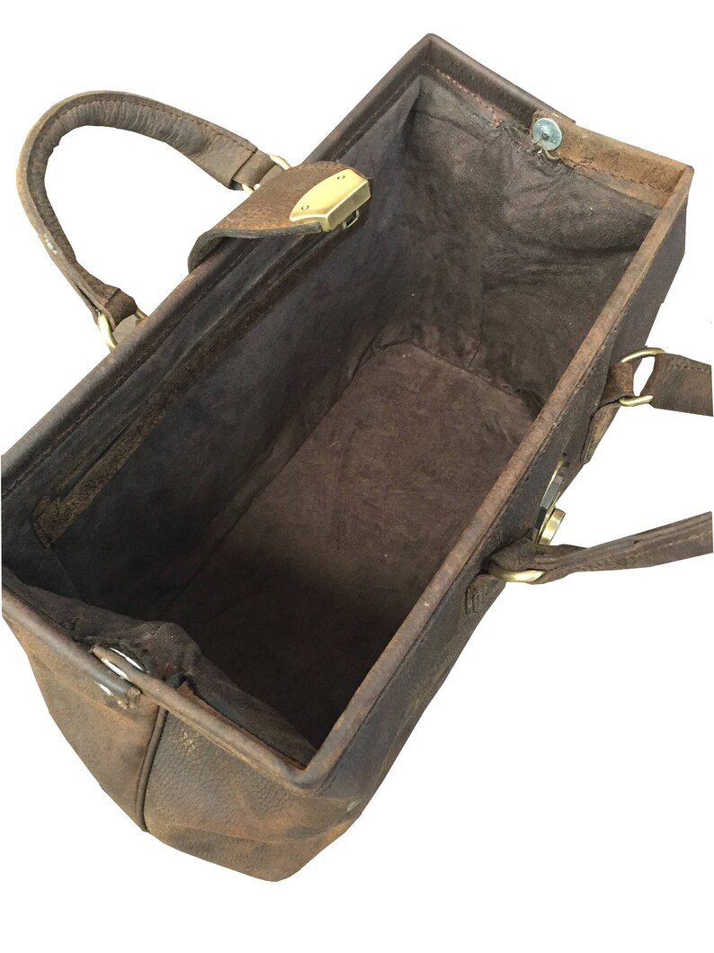 Leather Doctors Bag Travel Case for Luggage Etsy UK