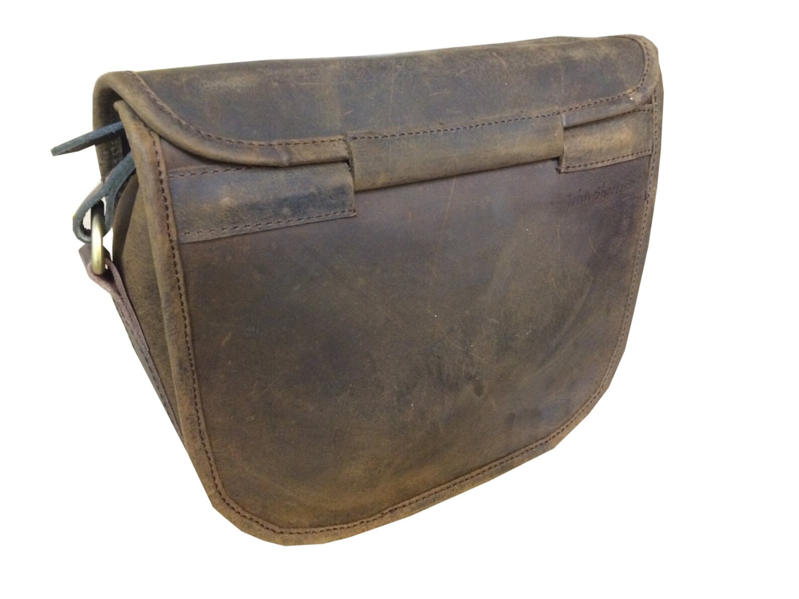 Thick Brown Leather Shotgun Cartridge Bag Shooting Hunting Etsy