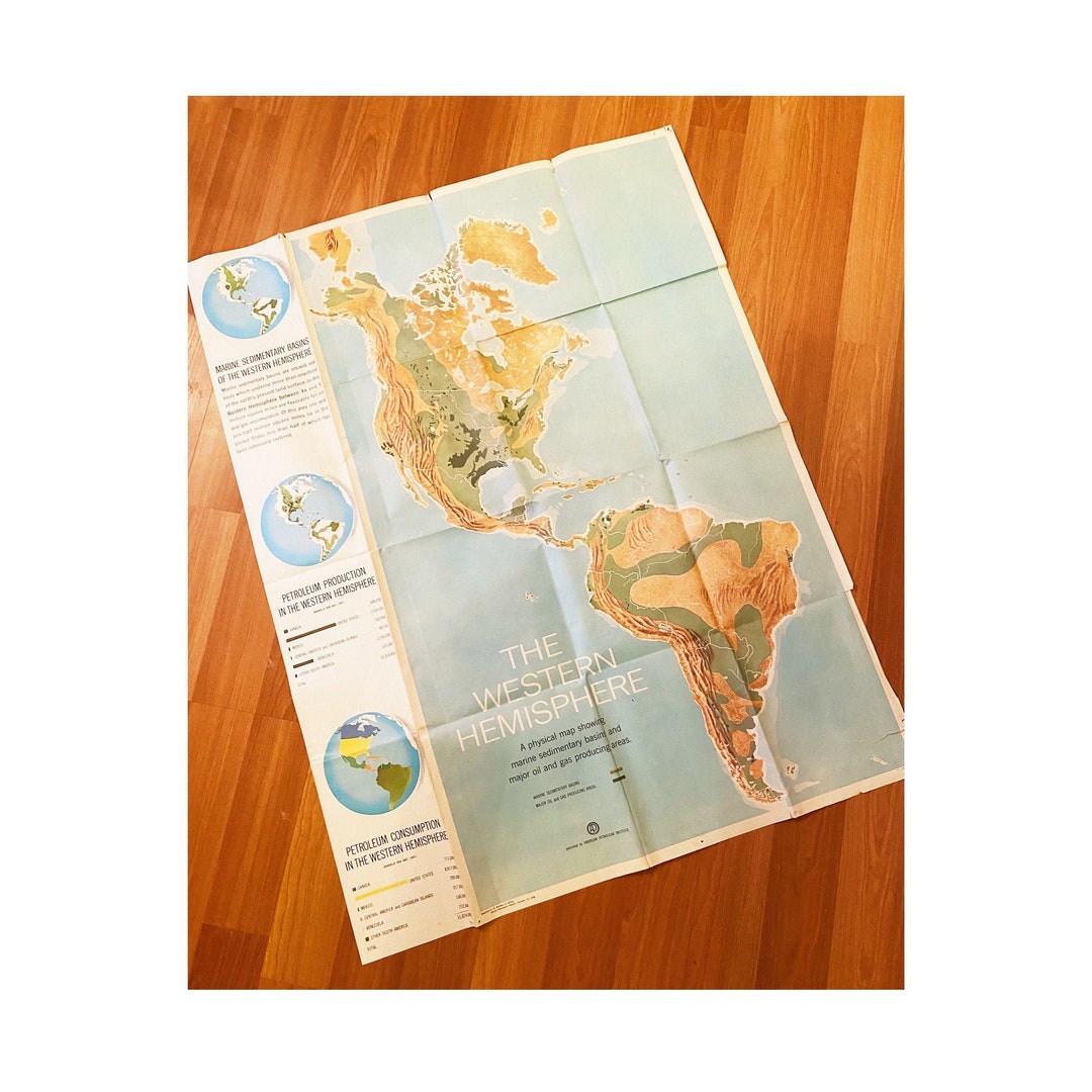 western hemisphere physical map