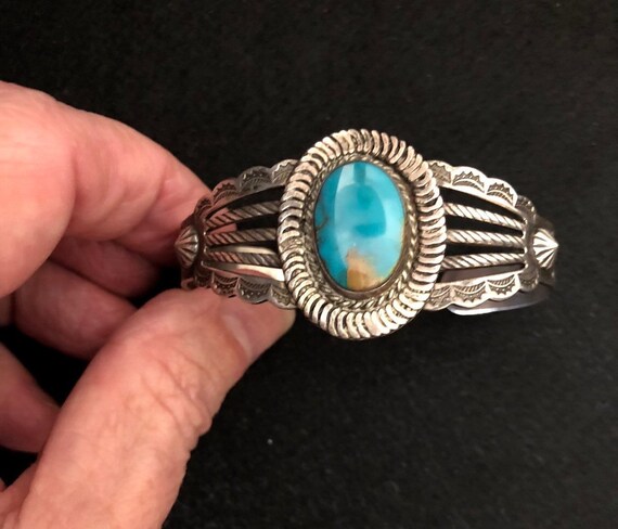 Gorgeous Vintage Native American Zuni Blue Gem Turquoise Sterling Silver Cross Pendant Gorgeous Vintage Native American Zuni Blue Gem Turquoise Sterling Silver Cross Pendant