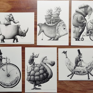 OFFRE SPÉCIALE : 6 cartes postales (au choix) pour le prix de 5.