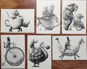 OFFRE SPÉCIALE : 6 cartes postales (au choix) pour le prix de 5.