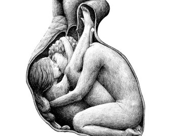 postcard Heart/sex