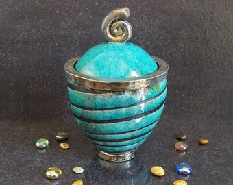 pot en céramique raku, sucrier en céramique, pot de cuisine, pot décoratif, pot moderne, récipient en céramique