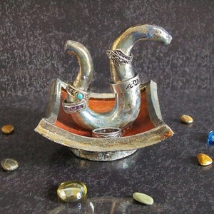 Ceramica Porta anelli in ceramica Espositore per gioielli Vassoio