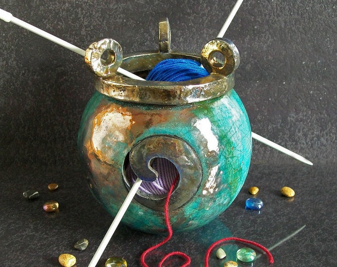 Crazy Cow Yarn Bowl Holder for Crocheting and Knitting