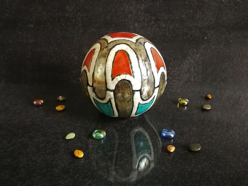 boîte à bijoux en céramique raku en forme de coquille, coffret pour bijoux et petits objets, vide poche décoratif fait main personnalisable image 3