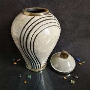 Raku pottery white urn for human or pet ashes, minimal and elegant design inspired by oriental shape, various colors and size available image 7