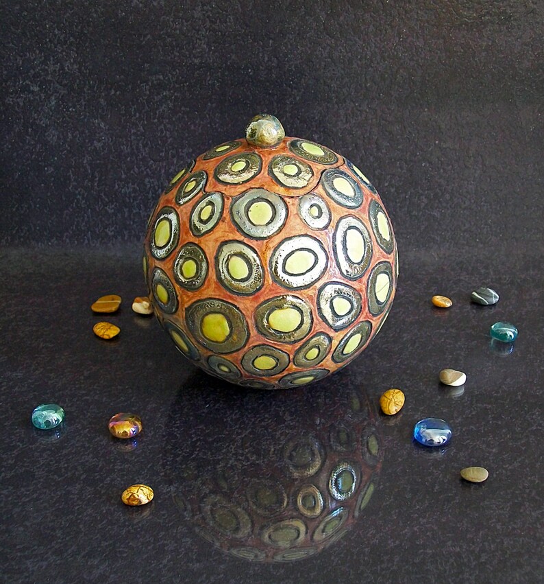 15/% OFF planter in raku pottery yellow series ALCYONE essential oils diffuser Set Jewelry Box