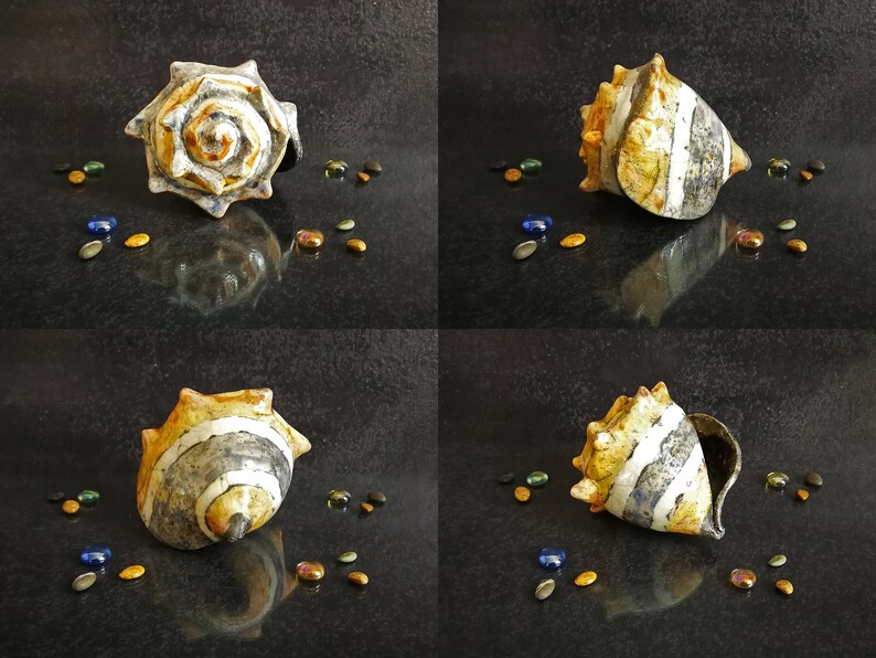 Decorazioni artigianali per ambienti moderni e costieri. Conchiglie disponibili in tre colori vivaci.
Handcrafted decorations for modern and coastal settings. Shells available in three vibrant colors.