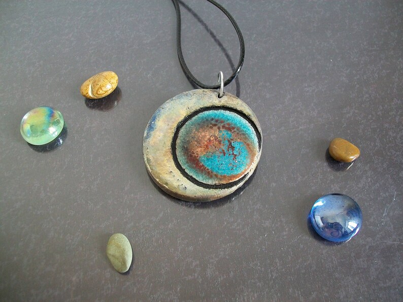 Collana Con Ciondolo Sole Luna E Stella - Boho Vintage Con Catena A Graffetta - Oro - Regalo Donna