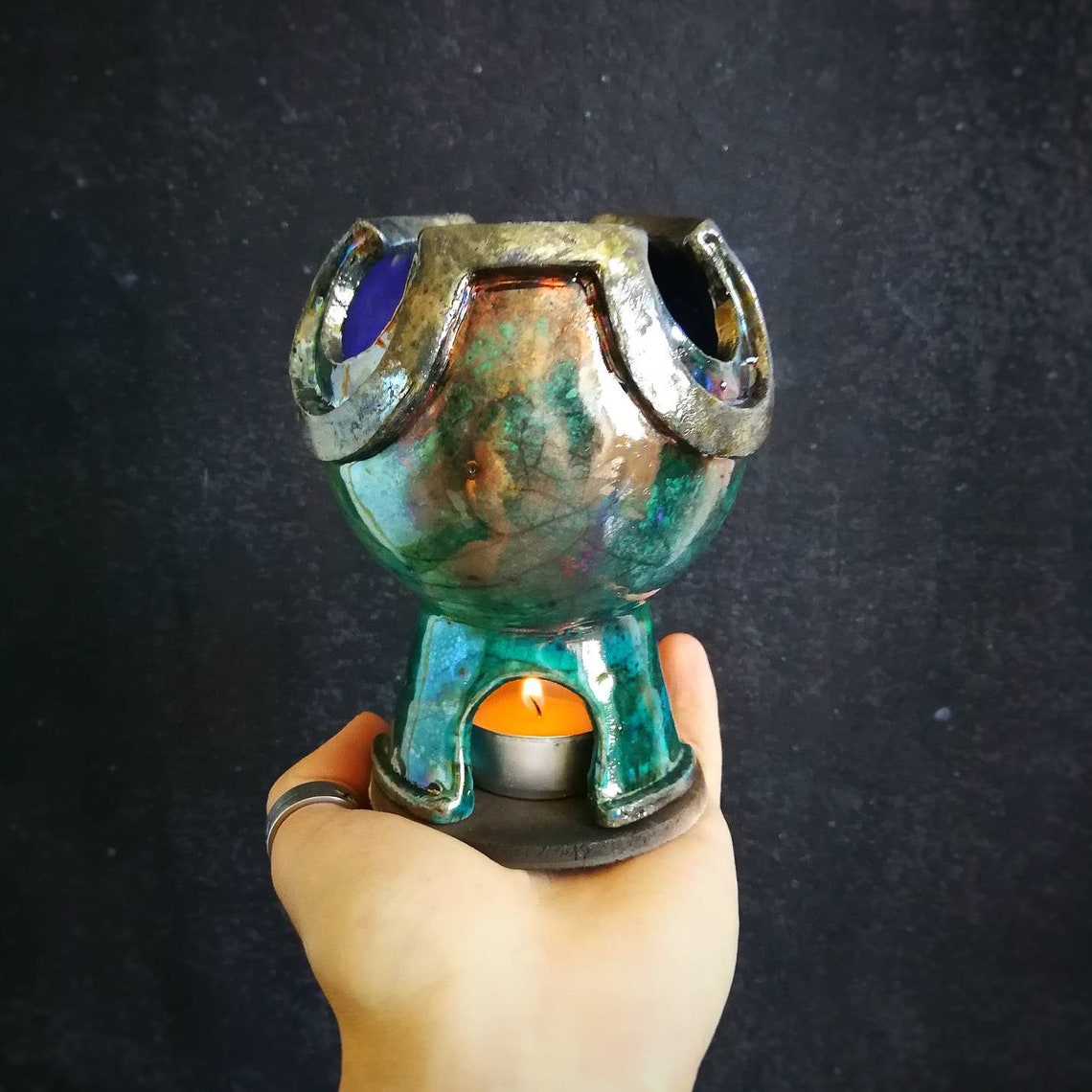 Diffusori Ad Olio Bruciatore Di Aromi In Pietra Fatto A Mano Per - Foto 3