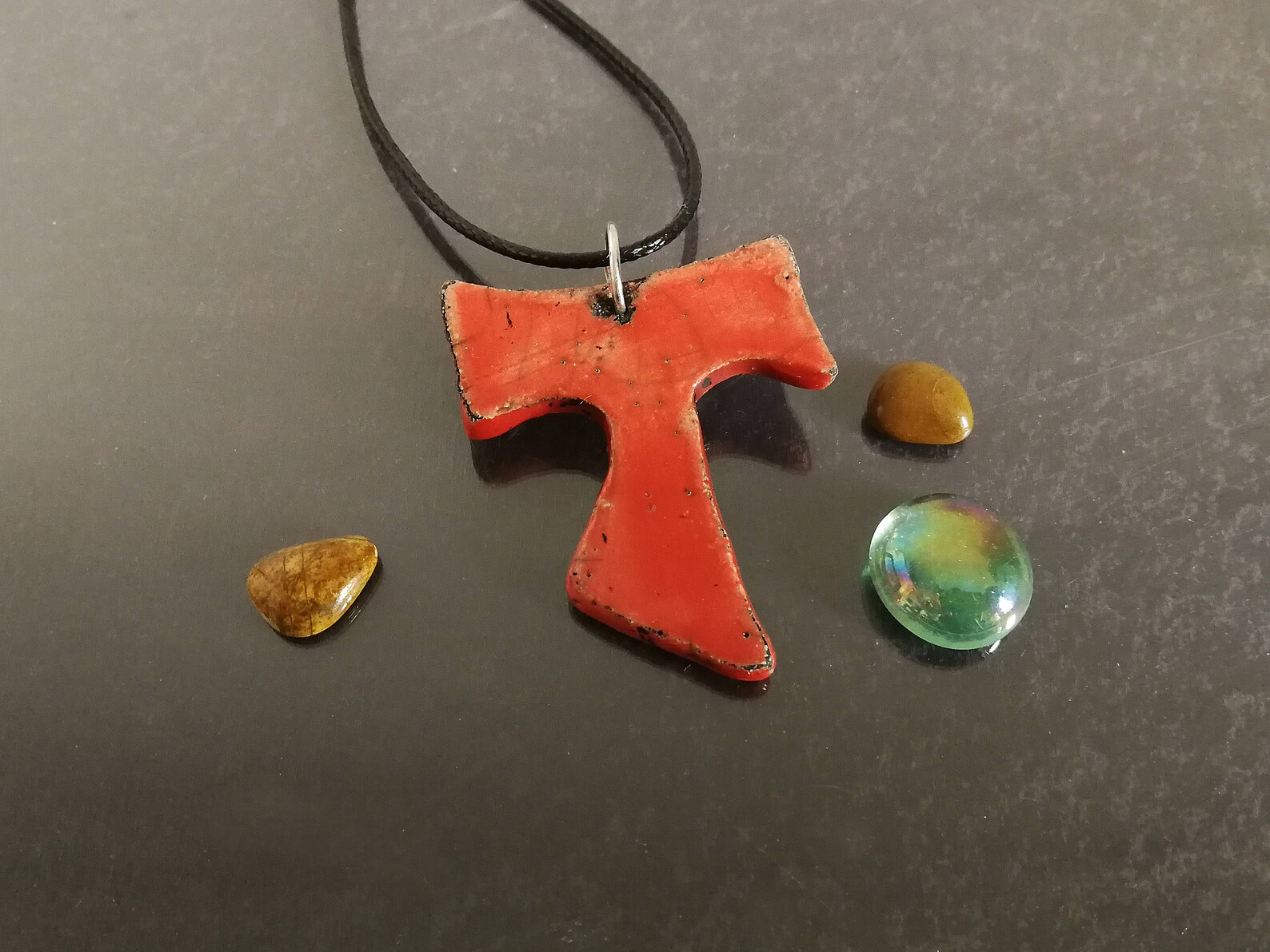 Tau in ceramica raku rosso tau di san francesco d'assisi - Etsy Italia