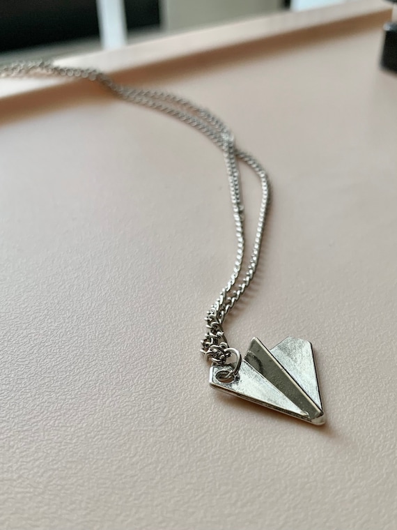 Paper Airplane Necklace - $16 - From Lydia