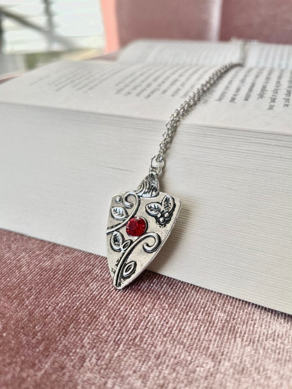 Vampire Diaries Red Cross Heart Metal Pendant Necklace - Walmart.com