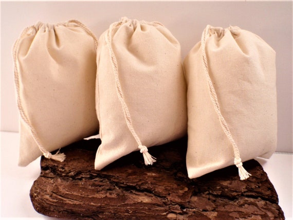 10Pcs Drawstring Jewelry Pouches Cotton Gift Bags Wedding Favors Helpful gifts