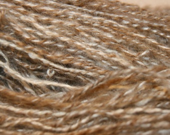 112 g de alpaca e merino fiados à mão