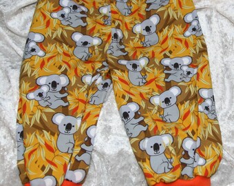 Calça cera infantil pequena tamanho 86 camisa BW costurada com overlock artesanal panda exclusivo
